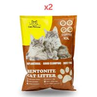Cat Partner Bentonite Dust Free Clumping Litter 10 L Coffee (Pack of 2)