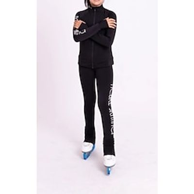 Over The Boot Figure Skating Tights Figure Skating Fleece Jacket Figure Skating Pants Women's Girls' Ice Skating Jacket Tights Top Black Black White Sky Blue White Patchwork Thumbhole Spandex Stretchy Lightinthebox Over The Boot Figure Skating Tights Figure Skating Fleece Jacket Figure Skating Pants Women's Girls' Ice Skating Jacket Tights Top Black Black White Sky Blue White Patchwork Thumbhole Spandex Stretchy Lightinthebox