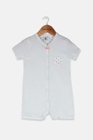 Baby Girls Short Sleeve Bodysuit  Light Blue - thumbnail