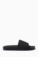 Slide Sandals in Quilted Rubber Slide Sandals in Quilted Rubber