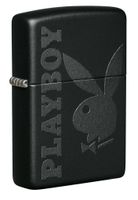 Zippo 49342 218 Playboy Logo Black Matte Windproof Lighter Zippo 49342 218 Playboy Logo Black Matte Windproof Lighter
