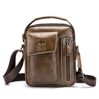 Bullcaptain Genuine Leather Business Messenger Bag