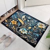 Floral Doormat Non-Slip Oil Proof Rug Indoor Outdoor Mat Bedroom Decor Bathroom Mat Entrance Rug Door Mat miniinthebox - thumbnail