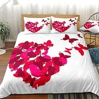 Butterfly Pattern 3-Piece Duvet Cover Set Hotel Bedding Sets Comforter Cover with Soft Lightweight Microfiber, Include 1 Duvet Cover, 2 Pillowcases (1 Pillowcase for Twin/Single) miniinthebox Butterfly Pattern 3-Piece Duvet Cover Set Hotel Bedding Sets Comforter Cover with Soft Lightweight Microfiber, Include 1 Duvet Cover, 2 Pillowcases (1 Pillowcase for Twin/Single) miniinthebox