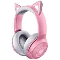 Razer Kraken Bt Kitty Edition - Wireless Bluetooth Headset With Chroma Rgb, 40Ms Low Latency Connection, Custom-Tuned 40Mm Drivers, Beamforming Microphone, Quartz Pink (RZ04-03520100-R3M1)