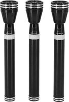 Krypton Rechargeable Hyper Bright Cree LED 3 Flashlights Black - KNFL5403