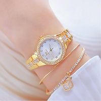 Quartz Watch for Women Analog Quartz Stylish Glitter Minimalist Fashion Creative Stainless Steel Stainless Steel Creative / One Year miniinthebox - thumbnail