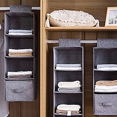 345 Layer Non-Woven Fabric Home Hanging Parenting Bag Dustproof Storage Bag Foldable Storage Bag Used For Diapers Household Debris And Household Space Saving Organizer For Bedrooms Clos Lightinthebox