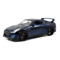 Jada Toys Fast & Furious 7 Brian's 2009 Nissan GT-R Blue (R35) Diecast Model Car 1.24 Scale