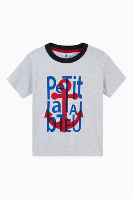 Printed T-shirt in Cotton Printed T-shirt in Cotton