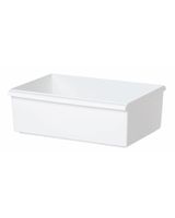 Like It Storage Container Wide Shallow White