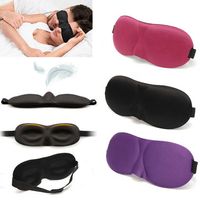 Contracted 3D Solid Color Eyepatch Travel&Office Sleeping Eye Mask