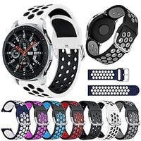 1 pcs Smart Watch Band for Samsung Galaxy Gear S3 Classic Watch 3 45mm, Watch 46mm Gear S3 Frontier, Gear S3 Classic 22mm Soft Silicone Smartwatch Strap Adjustable Breathable Shockproof Sport Band Lightinthebox - thumbnail