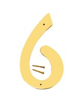 Hy-Ko 4 Inches Brass Number 6