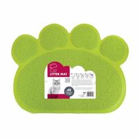 M-PETS Paw Cat Litter Mat Green (Pack of 3)