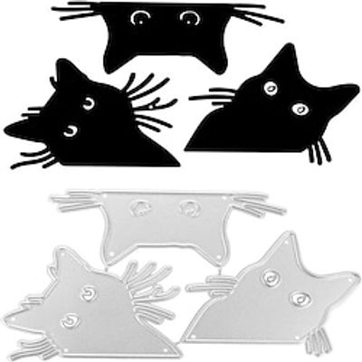 3pieces/set Cats Head Metal Cutting Dies For Scrapbooking And Card Making Birthday Christmas Craft Die Cuts miniinthebox 3pieces/set Cats Head Metal Cutting Dies For Scrapbooking And Card Making Birthday Christmas Craft Die Cuts miniinthebox