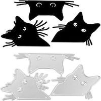 3pieces/set Cats Head Metal Cutting Dies For Scrapbooking And Card Making Birthday Christmas Craft Die Cuts miniinthebox - thumbnail