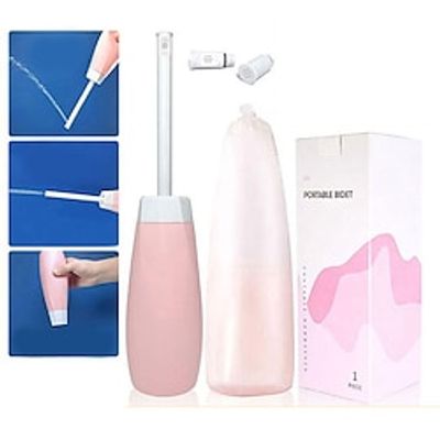 400 ml Travel Bidet Sprayer Bottle Protable Dual Head, Shattaf Cleaning Set Pink Detachable Nozzle for Toilet Bathroom Postpartum Feminine Care Lightinthebox 400 ml Travel Bidet Sprayer Bottle Protable Dual Head, Shattaf Cleaning Set Pink Detachable Nozzle for Toilet Bathroom Postpartum Feminine Care Lightinthebox