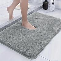 1pc Soft And Comfortable Thick Plush Floor Mat For Bathroom, Bedroom, Living Room, Water Absorption And Anti-Slip Design Fall Decor miniinthebox - thumbnail