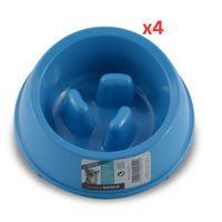 M-PETS Melamine High Back Slow Down Bowl Blue 250ml (Pack of 4) M-PETS Melamine High Back Slow Down Bowl Blue 250ml (Pack of 4)