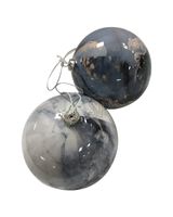 Homesmiths Christmas Ball 10cm Marble Blue Assorted 1 Piece