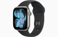 Apple Watch Series 11, GPS, 42mm, Space Gray Aluminum Case with Black Sport Band - S/M