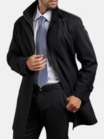 Mens Removable Liner Trench Coat Mid-long Casual Coat