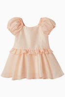 Balloon Sleeve Dress in Crepe - thumbnail
