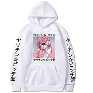 Inspired by Yarichin Bitch Club Playboy Slut Club Ayato Yuri Anime Cartoon Polyster Print Harajuku Graphic Kawaii Hoodie For Women's / Men's miniinthebox