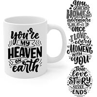 1pc You are my Series of Alphabet Coffee Cups Novelty Cups Couple Cups 11 oz ceramic cups ceramic Cups Family Party Gifts Lightinthebox