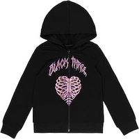 Heart Skeleton Streetwear Daily Casual Men's Hoodie Zip Hoodie Fleece Hoodie Sports Outdoor Holiday Going out Hoodies Black Long Sleeve Hooded Print Fall  Winter Designer Lightinthebox - thumbnail