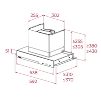 TEKA Built-in Fully Integrated Invisible Hood with Space for Storage and Easy to Install INTEGRA GFI 67350 EOS (TEKA-113110002)