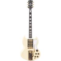 Gibson Custom SGC60THVOCWGSP1 60th Anniversary 1961 SG Les Paul Custom VOS Electric Guitar - Polaris White - Include Hardshell Case - thumbnail