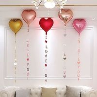 1pcs Valentine's Day Wedding Room Decoration Wedding Celebration Wedding Birthday Party Scene Decoration Balloons Love Love Pendant Set. miniinthebox - thumbnail