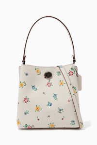 Charlie Bucket Bag 21 in Wildflower Print Leather