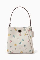 Charlie Bucket Bag 21 in Wildflower Print Leather - thumbnail