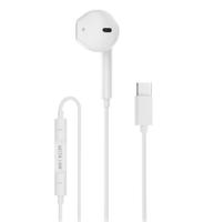 Green Lion Wired Mono Earphones with Type-C Connector - White