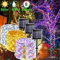 1pc Solar Fairy Light Strings With 8 Lighting Modes, Waterproof Copper Wire String Lights Outdoor, Halloween Decorations Lights Outdoor for New Year Christmas Decoration Spring Festival Yard Wedding Lightinthebox - thumbnail
