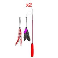Trixie Telescope Playing Rod Toy For Cats 40-98cm (Pack Of 2)