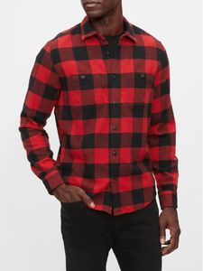 Flannel Shirt in Untucked Fit