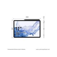Samsung Galaxy Tab S8, 8 GB, 128 GB SSD, 11" Tablet, Silver (Display/Open Unit)
