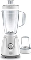 Black+Decker Blender with Grinder Mill 1.5 L 400 W BX4030-B5 White/Clear