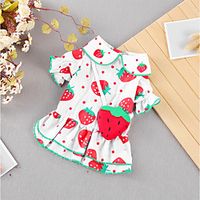 Dog Cat Dress Strawberry Fruit Basic Adorable Cute Casual Daily Dog Clothes Puppy Clothes Dog Outfits Breathable Red Costume for Girl and Boy Dog Cotton Fabric S M L XL XXL Lightinthebox Dog Cat Dress Strawberry Fruit Basic Adorable Cute Casual Daily Dog Clothes Puppy Clothes Dog Outfits Breathable Red Costume for Girl and Boy Dog Cotton Fabric S M L XL XXL Lightinthebox