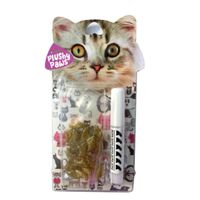 Nutrapet Plushy Paws Nail Caps Laser Gold Glitter #72 Large
