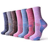 R-BAO Women's Hiking Socks Ski Socks 1 Pair Winter Outdoor Warm Breathable Sweat wicking Comfortable Socks Chinlon Elastane Purple Red for Ski / Snowboard Fishing Climbing / Cotton miniinthebox - thumbnail
