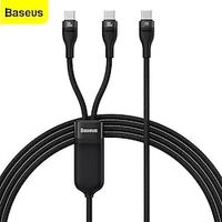 Baseus Flash Series  One-for-Two Fast Charging Cable Type-C to CC 100W 1.5m Black Lightinthebox - thumbnail
