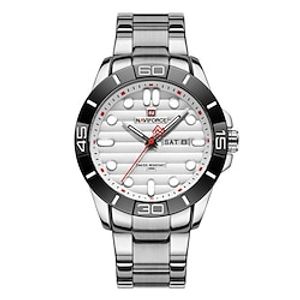 NAVIFORCE Quartz Watch For Men Luxury Fashion Analog Quartz Wrist watch Sport Waterproof Stainless Steel Business Watch Male Clock miniinthebox