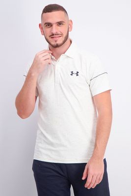 Mens New Space Short Sleeve Polo Shirt White Mens New Space Short Sleeve Polo Shirt White