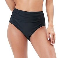 Women's Swim Shorts High Waisted Bikini Bottom Breathable Quick Dry Lightweight Bottoms High Waist Shirred Swimming Beach Water Sports Solid Colored Summer miniinthebox - thumbnail