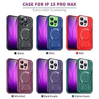 Phone Case For iPhone 15 Pro Max Plus iPhone 14 Pro Max Plus iPhone 13 Pro Max Back Cover Camera Lens Protector Support Wireless Charging Shockproof TPU PC miniinthebox - thumbnail